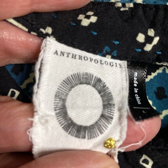 ANTHROPOLOGIE Sleeveless Tunic Button Down Aztec Southwestern Blouse - Picture 9 of 11